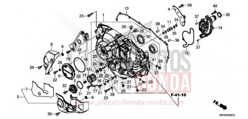 PANNEAU CARTER-MOTEUR D. (CRF1000D/D2/DL/DL2) CRF1000D2K de 2019